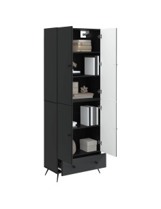 Set di armadi 2 pcs Nero Legno ingegnerizzato 2