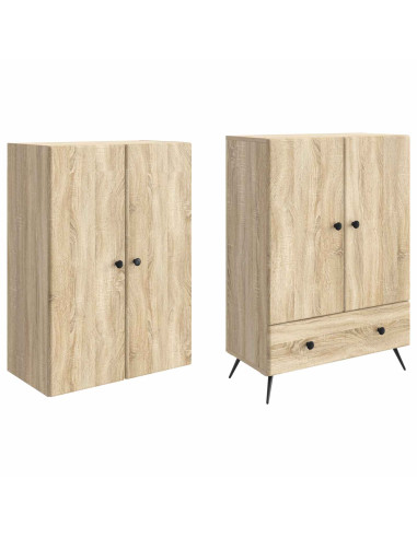 Set di armadi 2 pcs Rovere Sonoma Legno ingegnerizzato