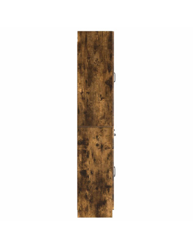 Set di armadi 2 pcs Rovere Fumo Legno ingegnerizzato