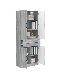 Set di armadi 2 pcs Sonoma grigio Legno ingegnerizzato 2