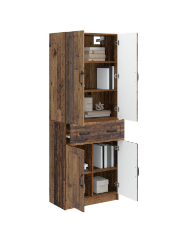 Set di armadi 2 pcs Legno antico Legno ingegnerizzato
