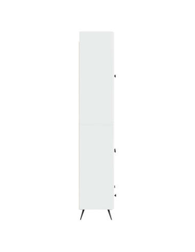Set di armadi 2 pcs Bianco Lucido Legno ingegnerizzato