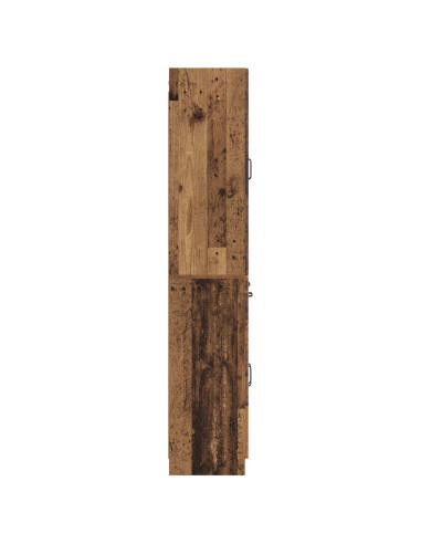 Set di armadi 2 pcs Legno antico Legno ingegnerizzato