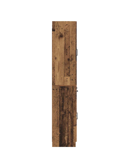 Set di armadi 2 pcs Legno antico Legno ingegnerizzato