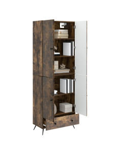 Set di armadi 2 pcs Rovere Fumo Legno ingegnerizzato 2