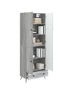 Set di armadi 2 pcs Sonoma grigio Legno ingegnerizzato 2