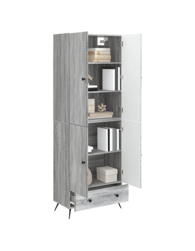 Set di armadi 2 pcs Sonoma grigio Legno ingegnerizzato