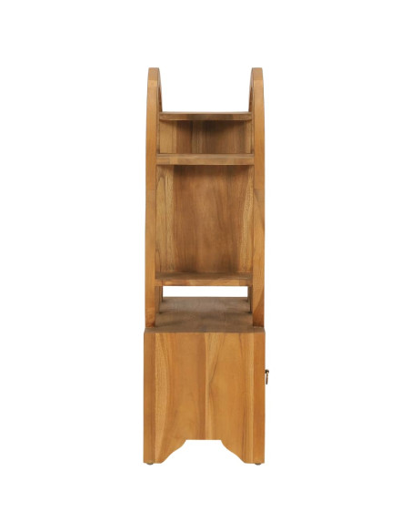 Armadietto con Mensola Yin Yang 68x26x83 cm in Legno di Teak