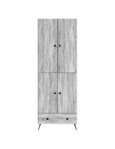 Set di armadi 2 pcs Sonoma grigio Legno ingegnerizzato