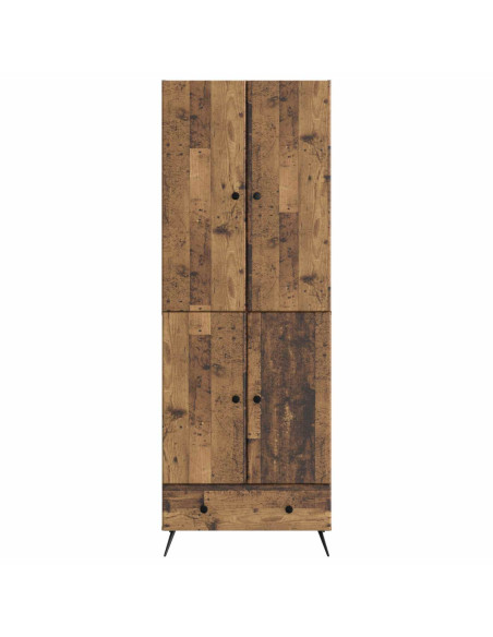 Set di armadi 2 pcs Legno antico Legno ingegnerizzato