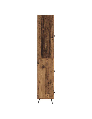 Set di armadi 2 pcs Legno antico Legno ingegnerizzato