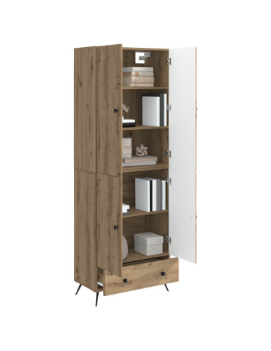 Set di armadi 2 pcs Rovere Artigianale Legno ingegnerizzato