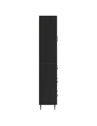 Set di armadi 2 pcs Nero 66 x 34,5 x 90 cm Legno ingegnerizzato