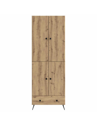 Set di armadi 2 pcs Rovere Artigianale Legno ingegnerizzato