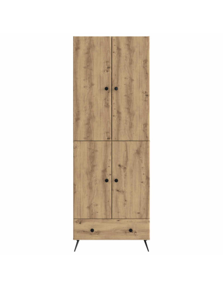 Set di armadi 2 pcs Rovere Artigianale Legno ingegnerizzato