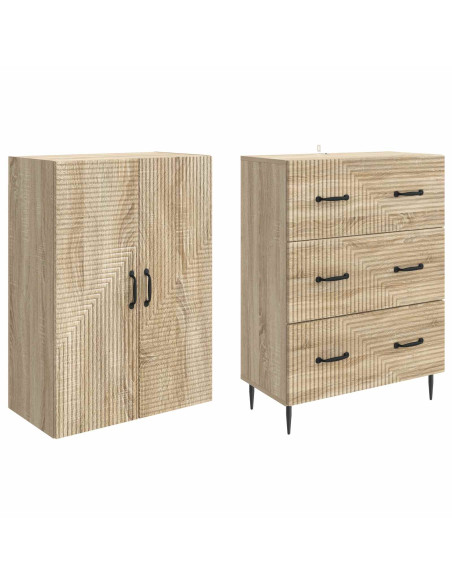 Set di armadi 2 pcs Rovere Sonoma 66 x 34,5 x 90 cm
