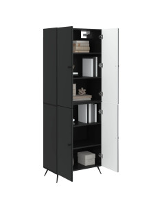 Set di armadi 2 pcs Nero Legno ingegnerizzato 2