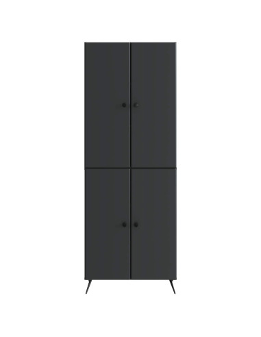 Set di armadi 2 pcs Nero Legno ingegnerizzato