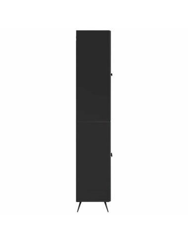 Set di armadi 2 pcs Nero Legno ingegnerizzato