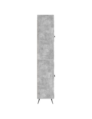 Set di armadi 2 pcs Grigio Cemento Legno ingegnerizzato
