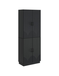 Set di armadi 2 pcs Nero Legno ingegnerizzato