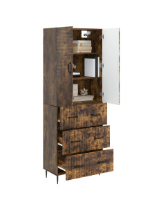 Set di armadi 2 pcs Rovere Fumo 66 x 34,5 x 90 cm 2