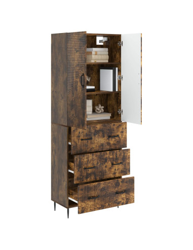 Set di armadi 2 pcs Rovere Fumo 66 x 34,5 x 90 cm