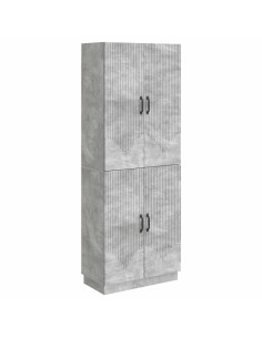 Set di armadi 2 pcs Grigio Cemento Legno ingegnerizzato