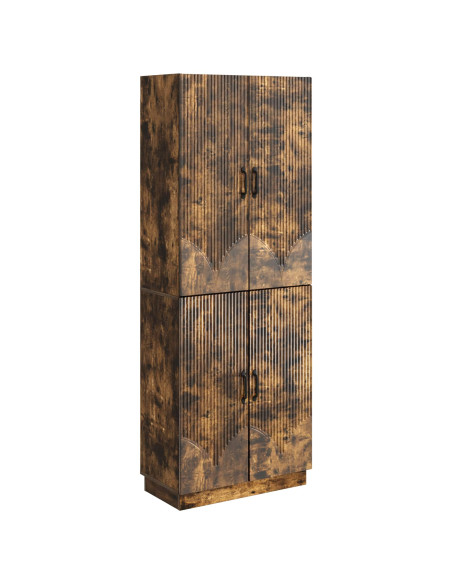 Set di armadi 2 pcs Rovere Fumo Legno ingegnerizzato