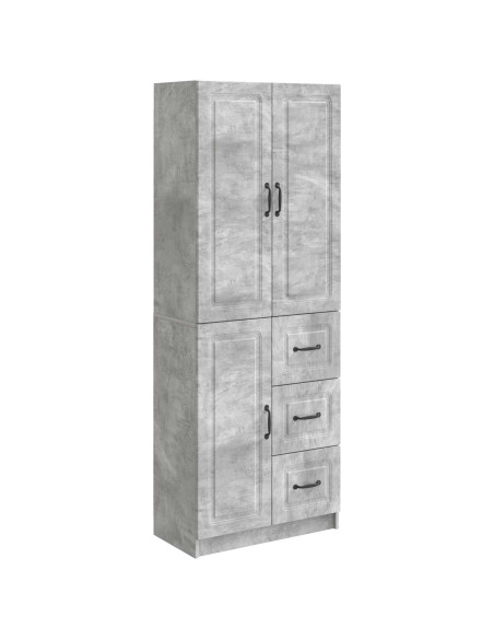 Set di armadi 2 pcs Grigio Cemento Legno ingegnerizzato