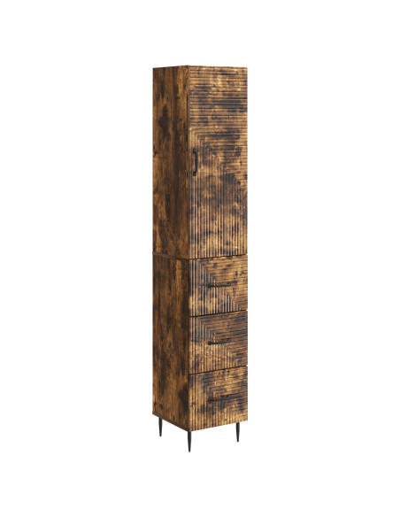 Set di armadi 2 pcs Rovere Fumo 33 x 34,5 x 90 cm