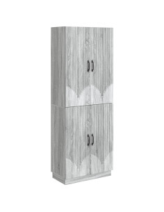 Set di armadi 2 pcs Sonoma grigio Legno ingegnerizzato