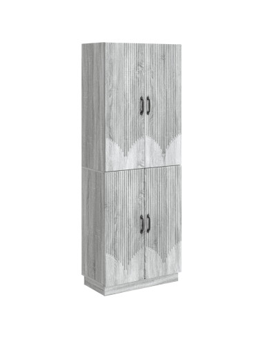 Set di armadi 2 pcs Sonoma grigio Legno ingegnerizzato