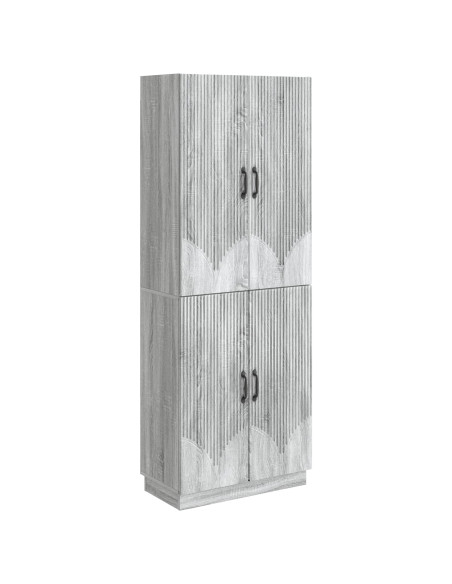 Set di armadi 2 pcs Sonoma grigio Legno ingegnerizzato