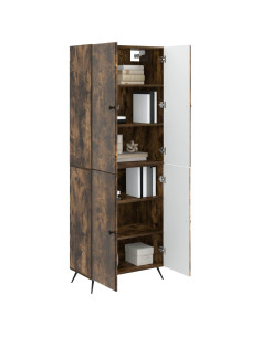 Set di armadi 2 pcs Rovere Fumo Legno ingegnerizzato 2