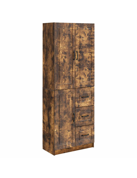 Set di armadi 2 pcs Rovere Fumo Legno ingegnerizzato