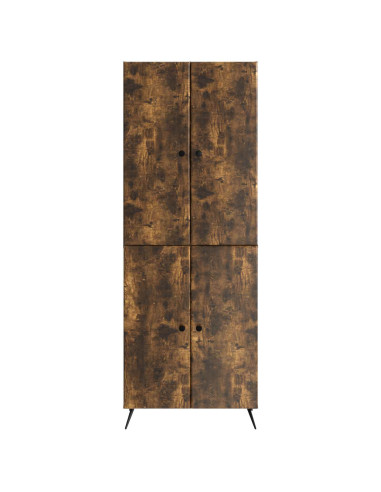 Set di armadi 2 pcs Rovere Fumo Legno ingegnerizzato