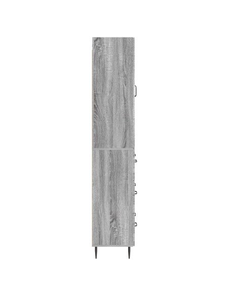 Set di armadi 2 pcs Sonoma grigio 66 x 34,5 x 90 cm