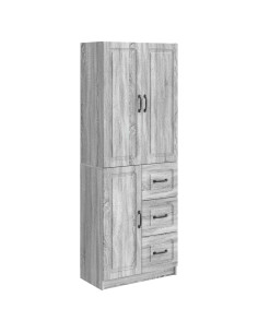 Set di armadi 2 pcs Sonoma grigio Legno ingegnerizzato