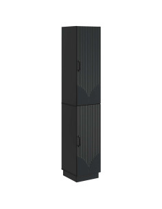 Set di armadi 2 pcs Nero Legno ingegnerizzato