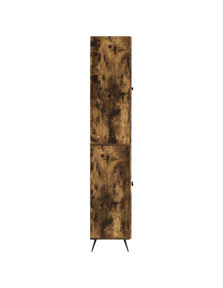 Set di armadi 2 pcs Rovere Fumo Legno ingegnerizzato