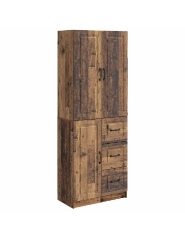Set di armadi 2 pcs Legno antico Legno ingegnerizzato
