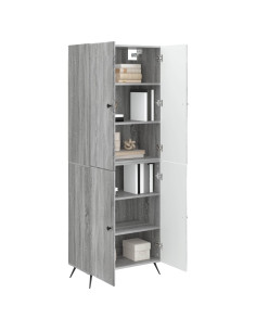 Set di armadi 2 pcs Sonoma grigio Legno ingegnerizzato 2