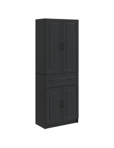 Set di armadi 2 pcs Nero Legno ingegnerizzato