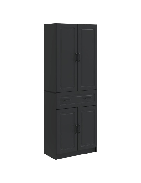 Set di armadi 2 pcs Nero Legno ingegnerizzato