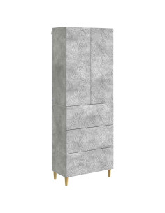 Set di armadi 2 pcs Grigio Cemento 66 x 34,5 x 90 cm