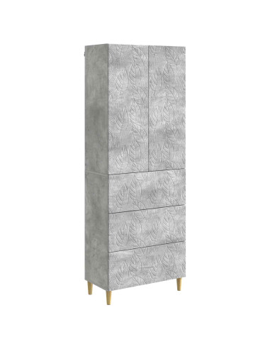 Set di armadi 2 pcs Grigio Cemento 66 x 34,5 x 90 cm