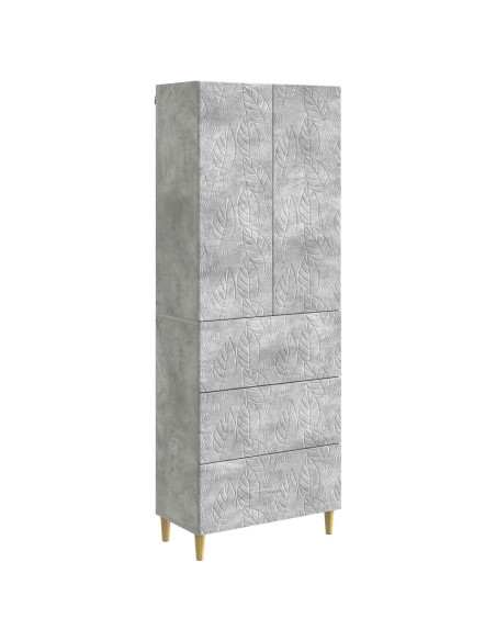 Set di armadi 2 pcs Grigio Cemento 66 x 34,5 x 90 cm