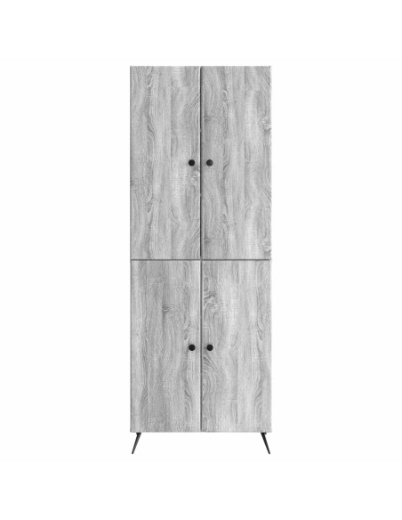 Set di armadi 2 pcs Sonoma grigio Legno ingegnerizzato