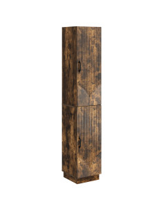 Set di armadi 2 pcs Rovere Fumo Legno ingegnerizzato